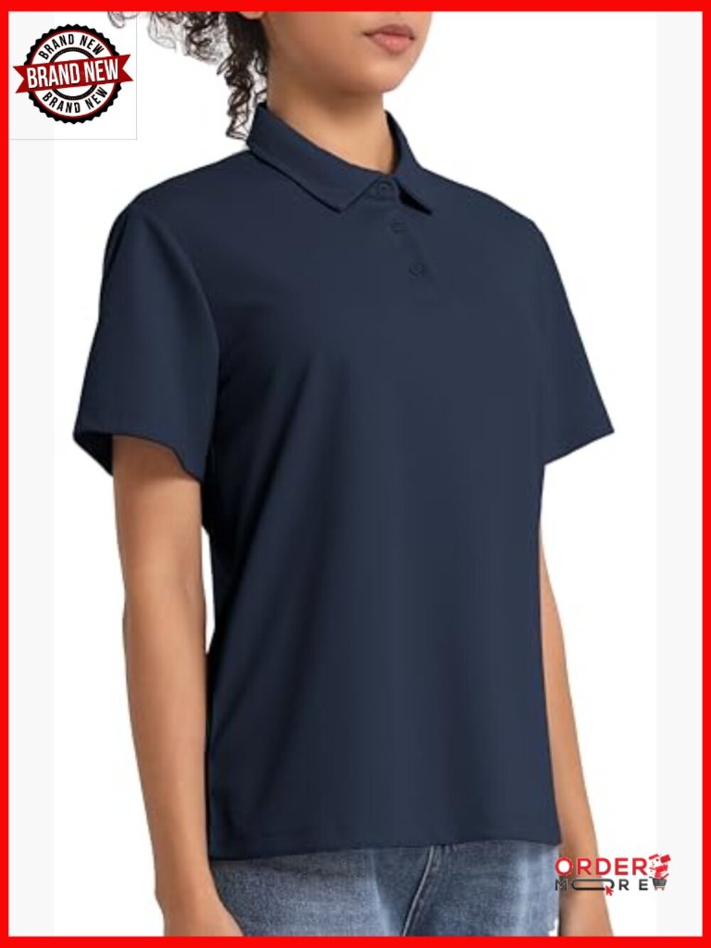 5 Pack Women's Polo Shirts Short Sleeve Moisture Wicking Collared Uniform Work - Picture 2 of 6